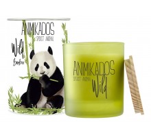 Свеча ароматическая (9.9 см) Wild Panda - бамбуковый VV040BMAW