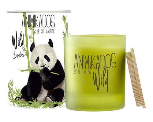 Свеча ароматическая (9.9 см) Wild Panda - бамбуковый VV040BMAW