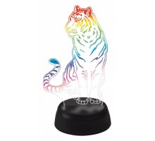 Зверь декоративный Uniel ULI-M507 RGB/3AA TIGER/BLACK UL-00008402