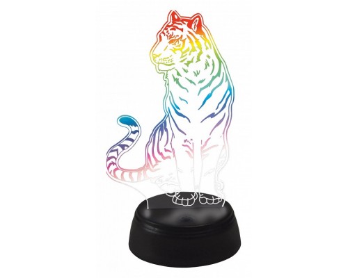 Зверь декоративный Uniel ULI-M507 RGB/3AA TIGER/BLACK UL-00008402