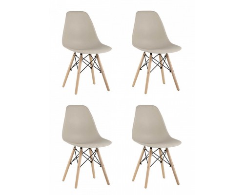 Набор из 4 стульев Eames