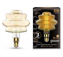 Лампа светодиодная Gauss LOFT Led Vintage Filament Flexible E27 8Вт 2400K 161802008