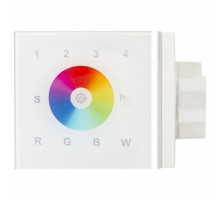 Панель-регулятора цвета RGBW сенсорная встраиваемая Arlight Sens SR-2820AC-RF-IN White (220V, RGBW, 4зоны)