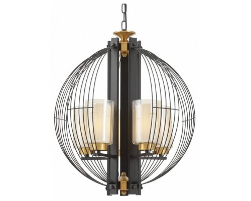 Подвесная люстра LUMINA DECO Ponti LDP 1245-5 BK+MD