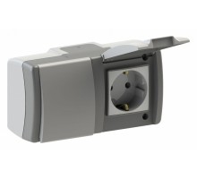 Блок с розеткой и выключателем Mono Electric Octans IP54 154-020001-180