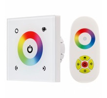 Регулятор цвета RGBW сенсорный встраиваемый с пультом ДУ Arlight Sens LN-082-RGB White (RF,12-24V, 144-288W)