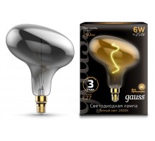 Лампа светодиодная Gauss LED Vintage Filament Flexible E27 6Вт 2400K 165802008