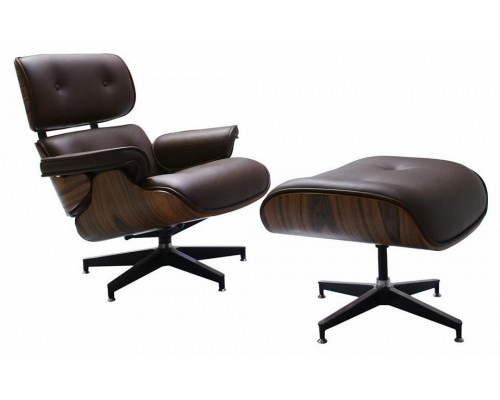 Кресло с пуфом Eames Lounge Chair