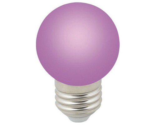 Лампа светодиодная Volpe Sky E27 1Вт K LED-G45-1W/PURPLE/E27/FR/С