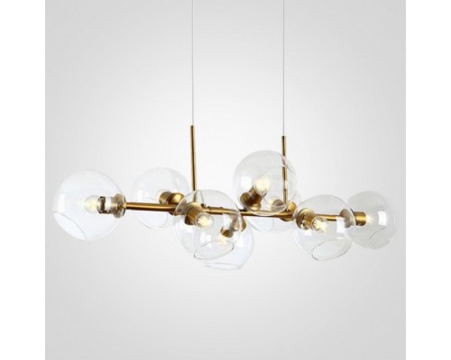 Подвесная люстра Imperiumloft Staggered Glass Chandelier 8 40.2211