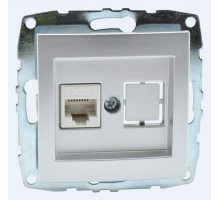 Розетка Ethernet RJ-45 без рамки Mono Electric Despina / Larissa 500-002105-125