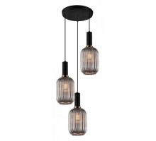 Подвесной светильник LUMINA DECO Rico LDP 1218-3 GY+BK