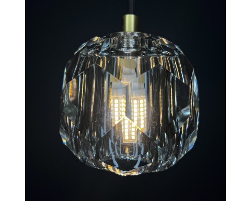 Подвесной светильник Imperiumloft Rh Boule De Cristal Single Rod Pendant Brass 40.1543