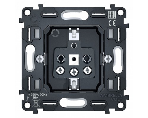 Механизм розетки с заземлением Ambrella Volt Quant VM141