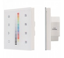 Панель-регулятора цвета RGBW сенсорная встраиваемая Arlight Sens SR-2830C1-AC-RF-IN White (220V, RGB+DIM, 4зоны)