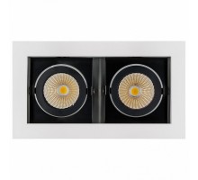 Встраиваемый светильник Arlight Cl-kardan CL-KARDAN-S180x102-2x9W Day (WH-BK, 38 deg)