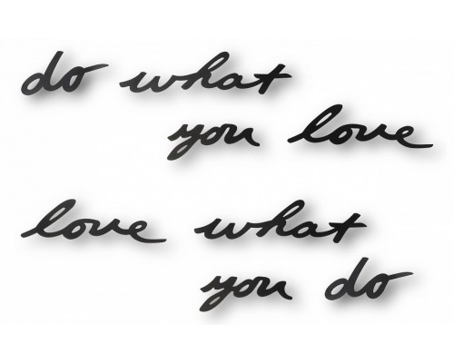 Панно (31.7х7.5 см) Do what you love 470170-040