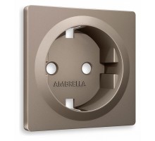 Накладка для розетки с заземлением Ambrella Volt Quant AP6360