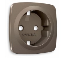 Накладка для розетки с заземлением Ambrella Volt Quant OP6360