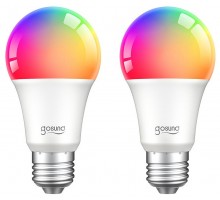 Набор из 2 ламп светодиодных Smart bulb E27 100-240В 8Вт 2700K, RGB WB4-2 pcs/pack