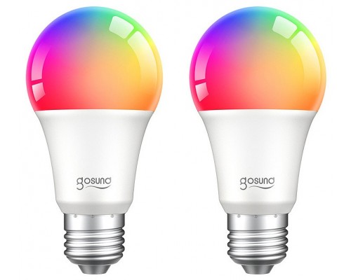 Набор из 2 ламп светодиодных Smart bulb E27 100-240В 8Вт 2700K, RGB WB4-2 pcs/pack