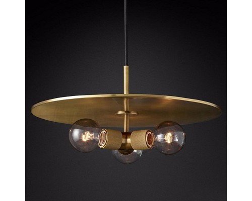 Подвесной светильник Imperiumloft Rh Utilitaire Disk Triple Pendant 40.2339